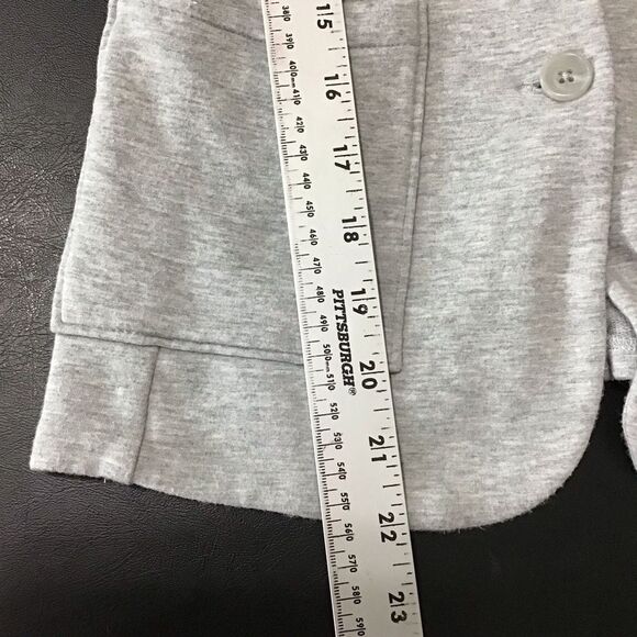 Tahari Light Gray Women's Fitted Soft Blazer Cardigan XS - Picture 9 of 12